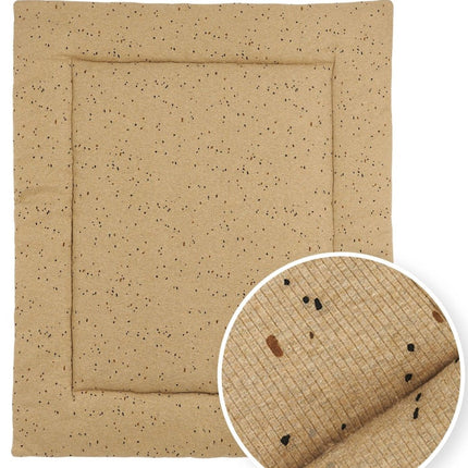 Meyco Boxkleed Rib Mini Spot Toffee Melange 80X100cm koop je bij Babywinkel
