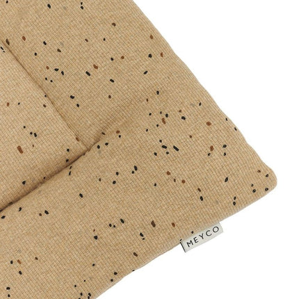 Meyco Boxkleed Rib Mini Spot Toffee Melange 80X100cm koop je bij Babywinkel