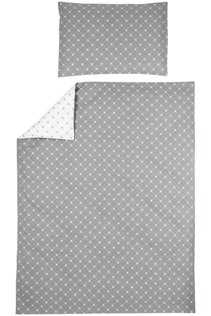 Meyco DekbedovertrekxMrs. Keizer 120X150cm Louis Grijs koop je bij Babywinkel