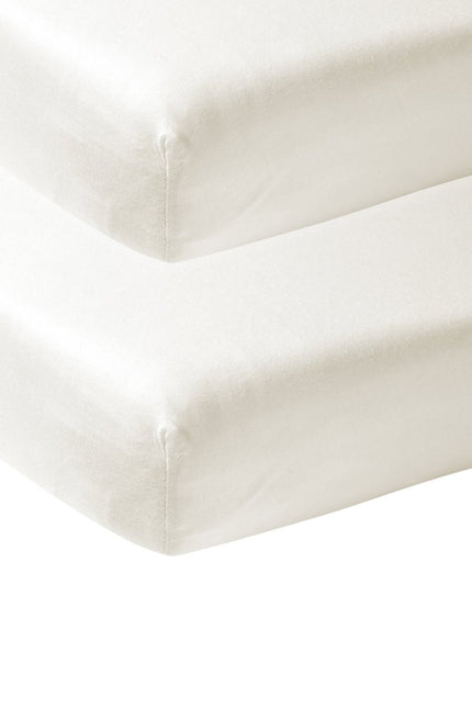 Meyco Hoeslaken Jersey 2St 40X80/90 Offwhite koop je bij Babywinkel