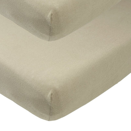 Meyco Hoeslaken Jersey 2St 50X90 Taupe koop je bij Babywinkel