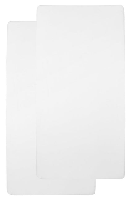 Meyco Hoeslaken Jersey 2St 50X90 Wit koop je bij Babywinkel