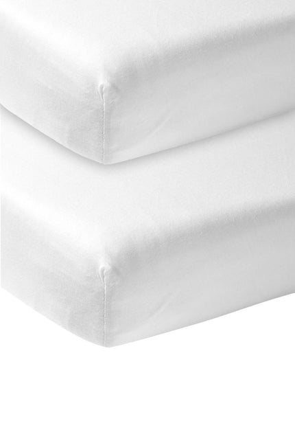 Meyco Hoeslaken Jersey 2St 50X90 Wit koop je bij Babywinkel