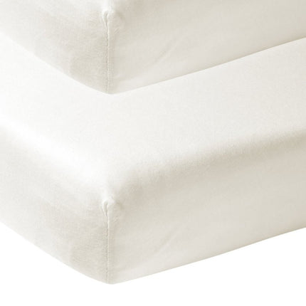 Meyco Hoeslaken Jersey 2St 60X120 Offwhite koop je bij Babywinkel