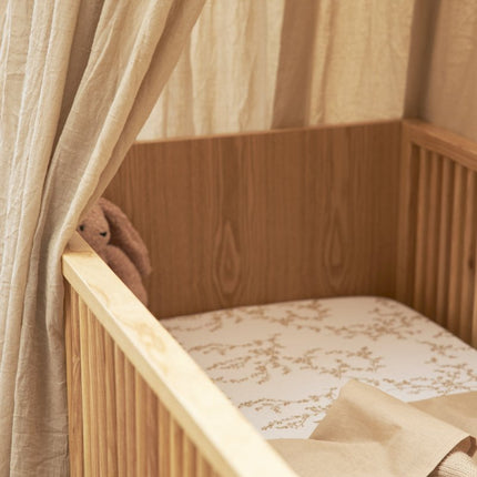 Meyco Hoeslaken Jersey 60X120 Branches Sand koop je bij Babywinkel