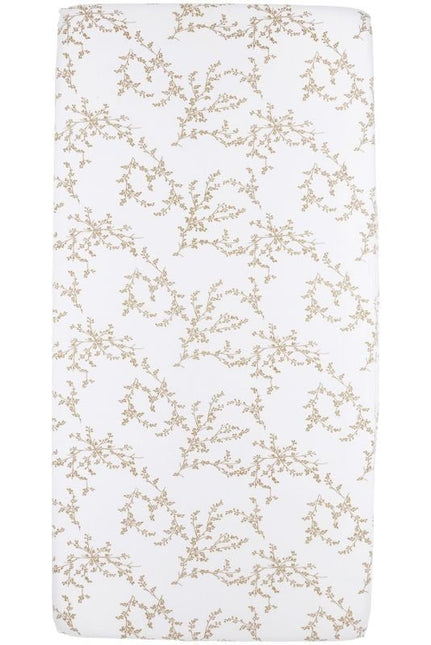 Meyco Hoeslaken Jersey 70X140/150 Branches Sand koop je bij Babywinkel