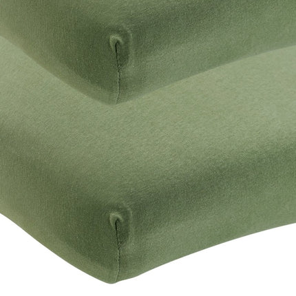 Meyco Hoeslaken Ledikant 2St Olive Green 60X120cm koop je bij Babywinkel