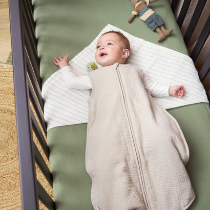 Meyco Hoeslaken Ledikant 2St Olive Green 60X120cm koop je bij Babywinkel