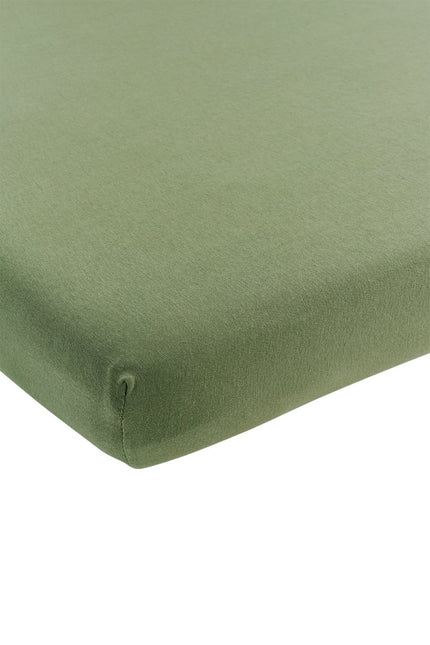 Meyco Hoeslaken Ledikant Olive Green 60X120cm koop je bij Babywinkel