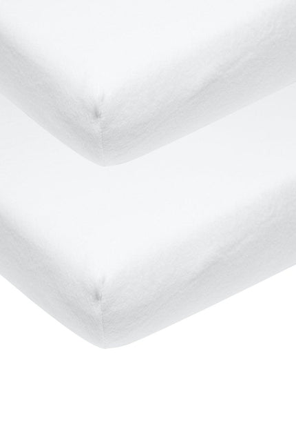 Meyco Hoeslaken Molton Stretch 2St 40X80/90 Wit koop je bij Babywinkel