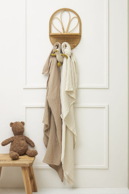 Meyco Hydrofiele Doek 2 - Pack Soft Sand/Taupe 120X120cm koop je bij Babywinkel