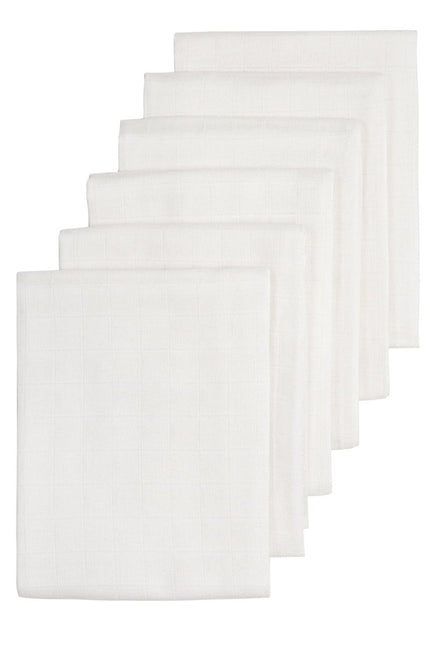 Meyco Hydrofiele Doek 6 - Pack White 60X60cm koop je bij Babywinkel