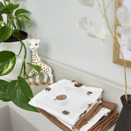 Meyco Hydrofiele Doek Forest Animals Tofee 9 - Pack koop je bij Babywinkel