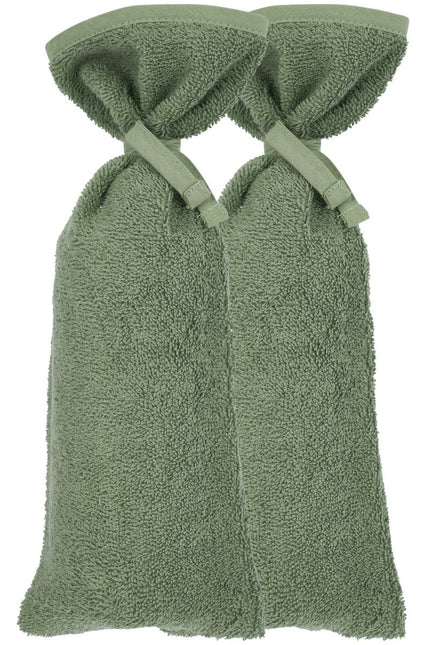 Meyco Kruikenzak 2St Basic Badstof Forest Green koop je bij Babywinkel