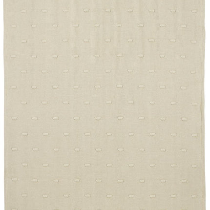 Meyco Ledikantdeken Knots Teddy Soft Sand 100X150cm koop je bij Babywinkel