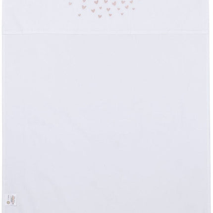 Meyco Ledikantlaken Hearts Soft Pink 100X150cm koop je bij Babywinkel