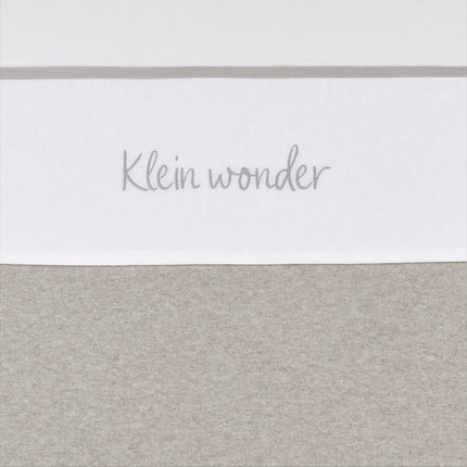 Meyco Ledikantlaken Klein Wonder Greige 100X150cm koop je bij Babywinkel