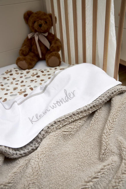 Meyco Ledikantlaken Klein Wonder Greige 100X150cm koop je bij Babywinkel