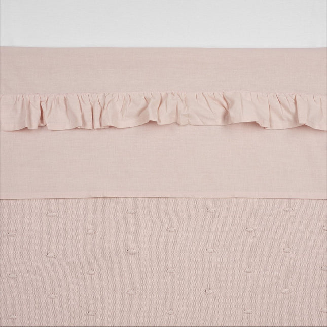 Meyco Ledikantlaken Ruffle Soft Pink koop je bij Babywinkel