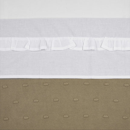 Meyco Ledikantlaken Ruffle White koop je bij Babywinkel