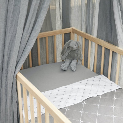 Meyco LedikantlakenxMrs. Keizer 2St Louis Grijs koop je bij Babywinkel