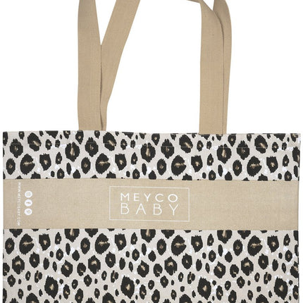 Meyco Luiertas Leopard Sand Melange koop je bij Babywinkel