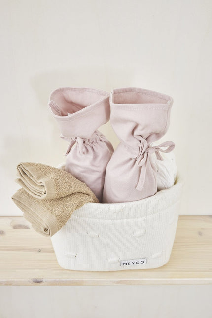 Meyco Monddoekje 6St Basic Badstof Offwhite/Sand/Toffee koop je bij Babywinkel