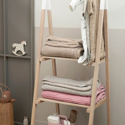 Meyco Slaapzak Baby Rib Mini Spot Sand Melange koop je bij Babywinkel