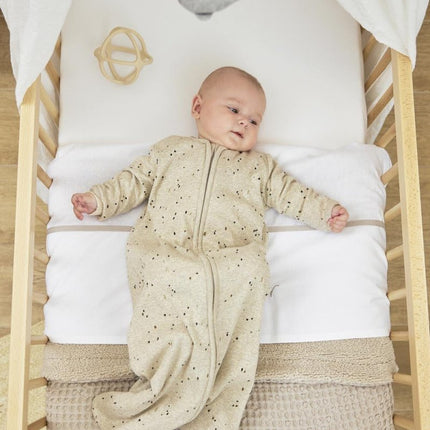 Meyco Slaapzak Baby Rib Mini Spot Sand Melange koop je bij Babywinkel
