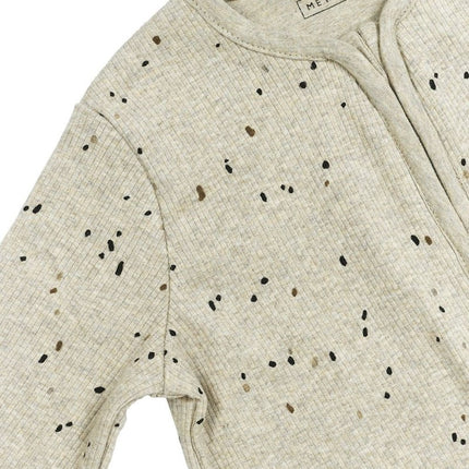 Meyco Slaapzak Baby Rib Mini Spot Sand Melange koop je bij Babywinkel