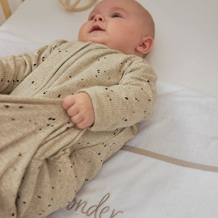 Meyco Slaapzak Baby Rib Mini Spot Sand Melange koop je bij Babywinkel