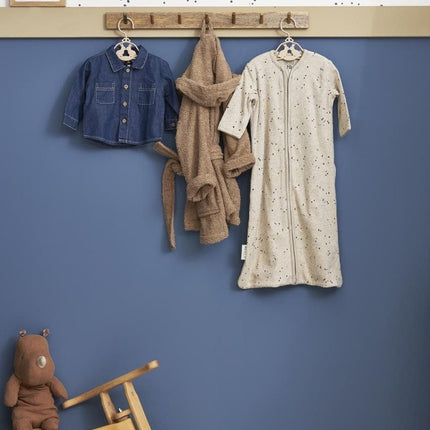 Meyco Slaapzak Baby Rib Mini Spot Sand Melange koop je bij Babywinkel