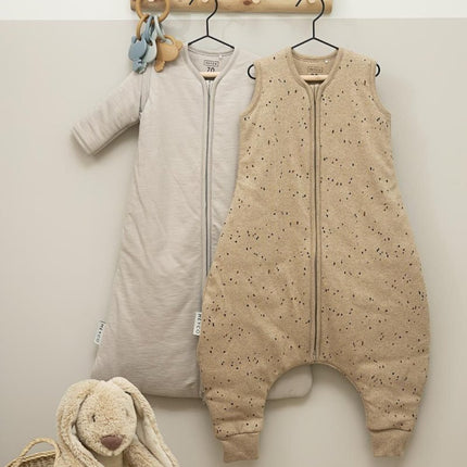 Meyco Slaapzak Baby Rib Mini Spot Winter Jumper Toffee Melange koop je bij Babywinkel