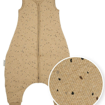 Meyco Slaapzak Baby Rib Mini Spot Winter Jumper Toffee Melange koop je bij Babywinkel