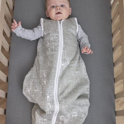 Meyco Slaapzak Baby Zomer Rond Fine Lines Grijs koop je bij Babywinkel
