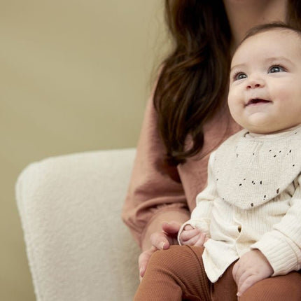 Meyco Slabbetje Rib Mini Spot 2 - Pack Sand Melange koop je bij Babywinkel