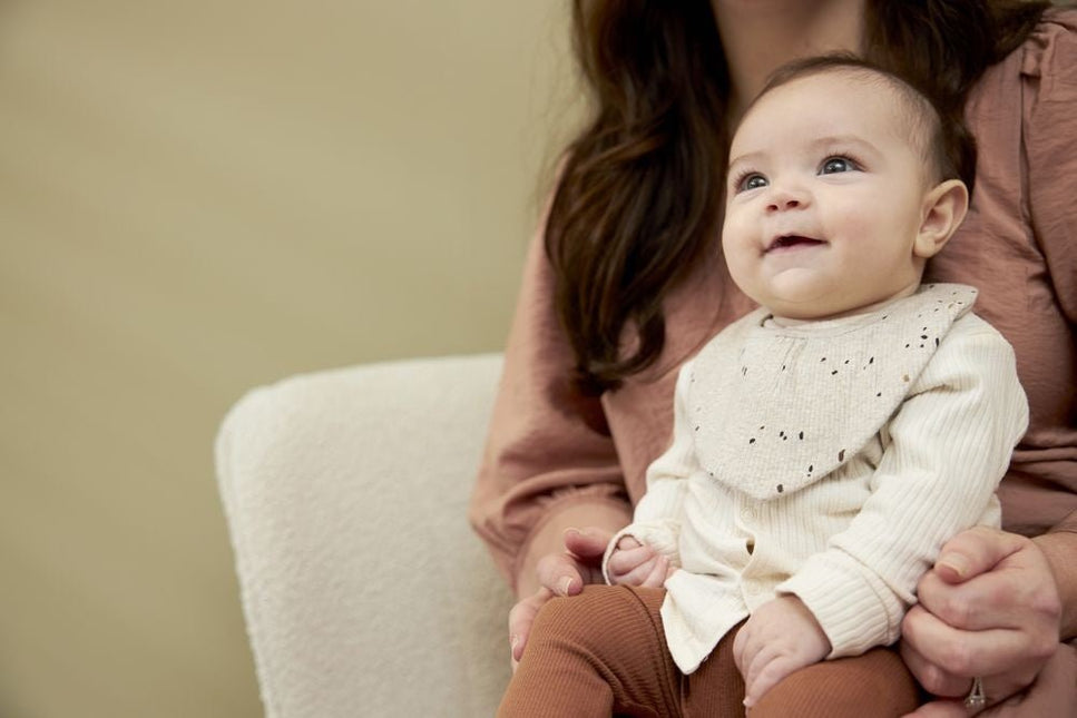 Meyco Slabbetje Rib Mini Spot 2 - Pack Sand Melange koop je bij Babywinkel