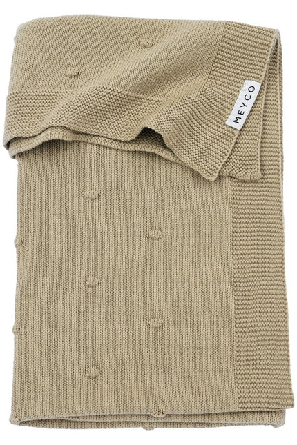 Meyco Wiegdeken Mini Knots Sand koop je bij Babywinkel