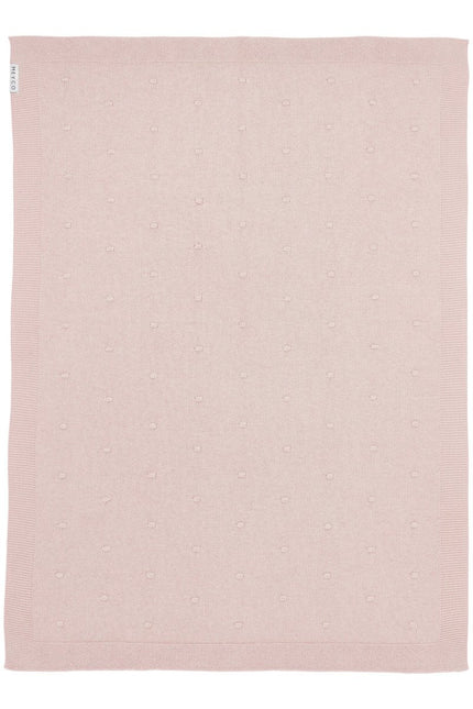 Meyco Wiegdeken Mini Knots Soft Pink koop je bij Babywinkel