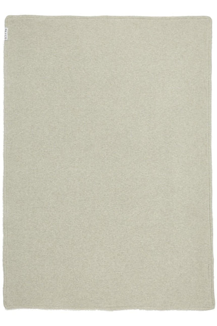 Meyco Wiegdeken Teddy Knit Basic Sand Melange koop je bij Babywinkel