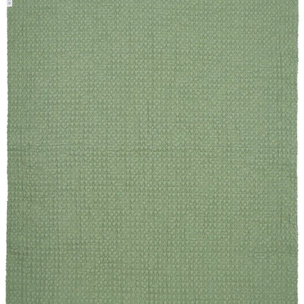 Meyco Wiegdeken Wafel Teddy Olive Green 75X100cm koop je bij Babywinkel