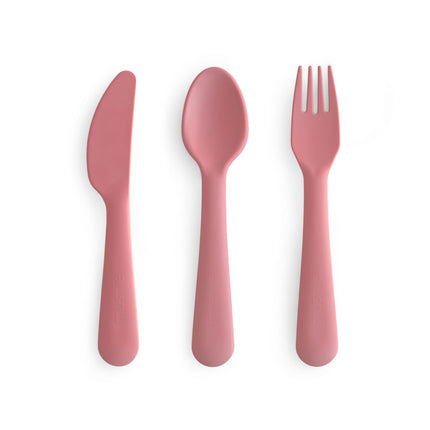 Mushie Ruokailuvälinesarja Dusty Rose