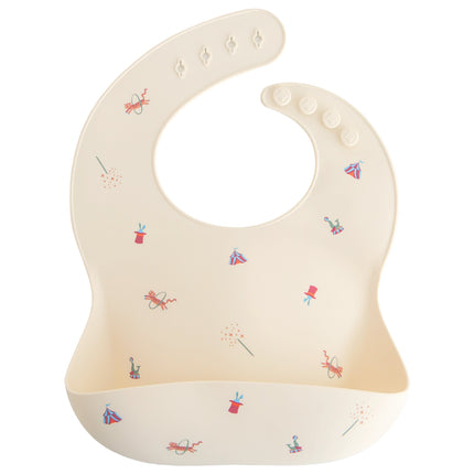 Mushie Bib Sirkus Silikoni