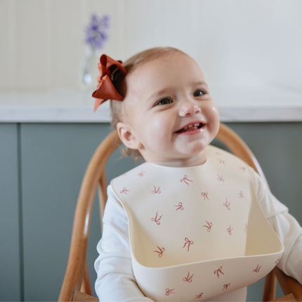 Mushie Bib Bows silikoni