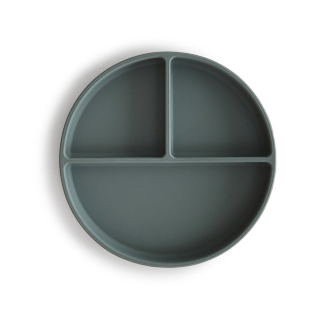 Mushie Baby Bordje Silicone Dried Thyme koop je bij Babywinkel