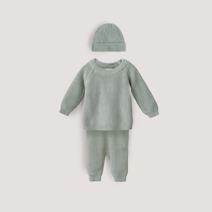 Mushie Baby Broekje Chunky Knit Light Mint koop je bij Babywinkel