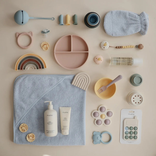 Mushie Baby Kom Siliconen Pale Daffodil koop je bij Babywinkel