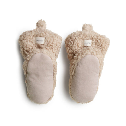 Mushie Baby Schoentjes Oatmeal koop je bij Babywinkel