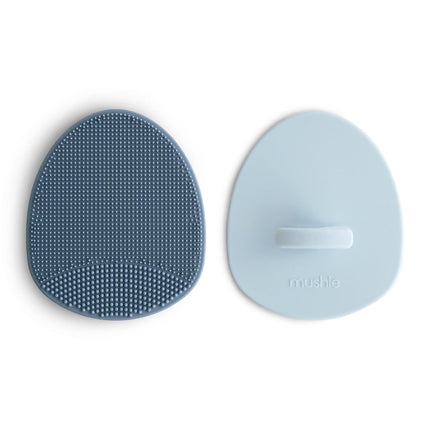 Mushie Babyborstel Anti - Berg Tradewind Periwinkle 2St koop je bij Babywinkel