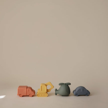 Mushie Badspeelgoed Voertuigen 4St koop je bij Babywinkel